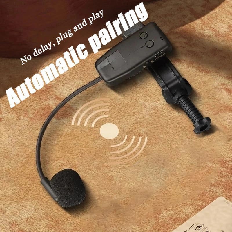 Professional Wireless Violin Microphone, Violin Pickup Clip-On Instrument Microp