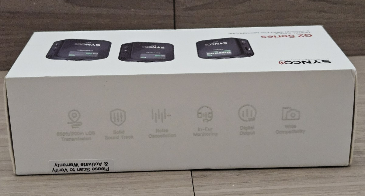 SYNCO Wireless Lavalier Microphone G2(A2) 2.4GHz Dual Transmitter 656ft – NEW