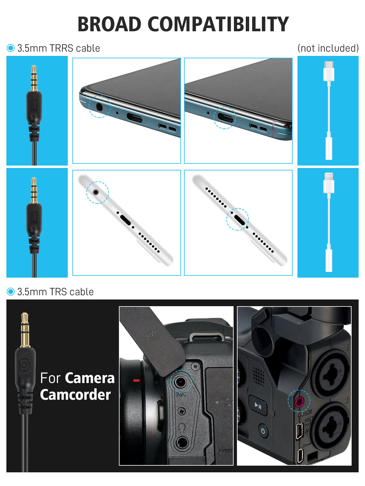 SYNCO Mic-M1S External Video Microphone, For Camera Microphone With Shock Mount