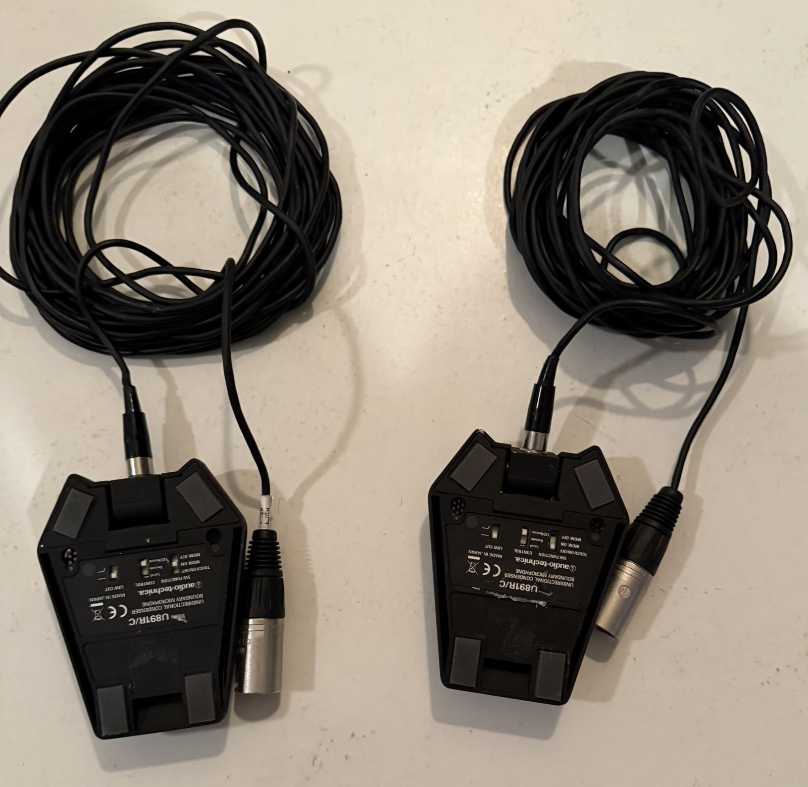 2 Audio-Technica U891R Cardioid Condenser Boundary Microphones