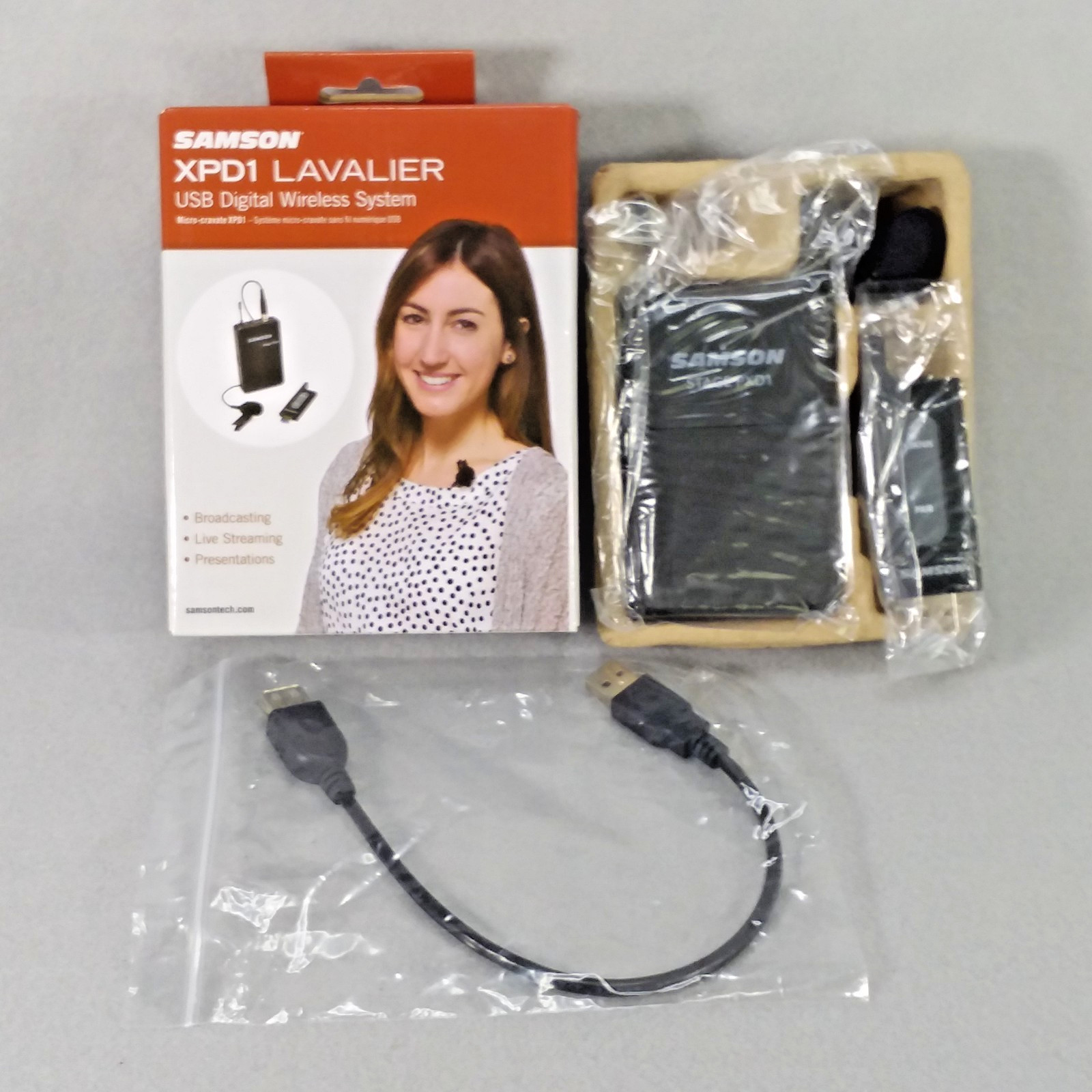 Samson XPD1 Lavalier USB Digital Wireless Microphone System New Open Box