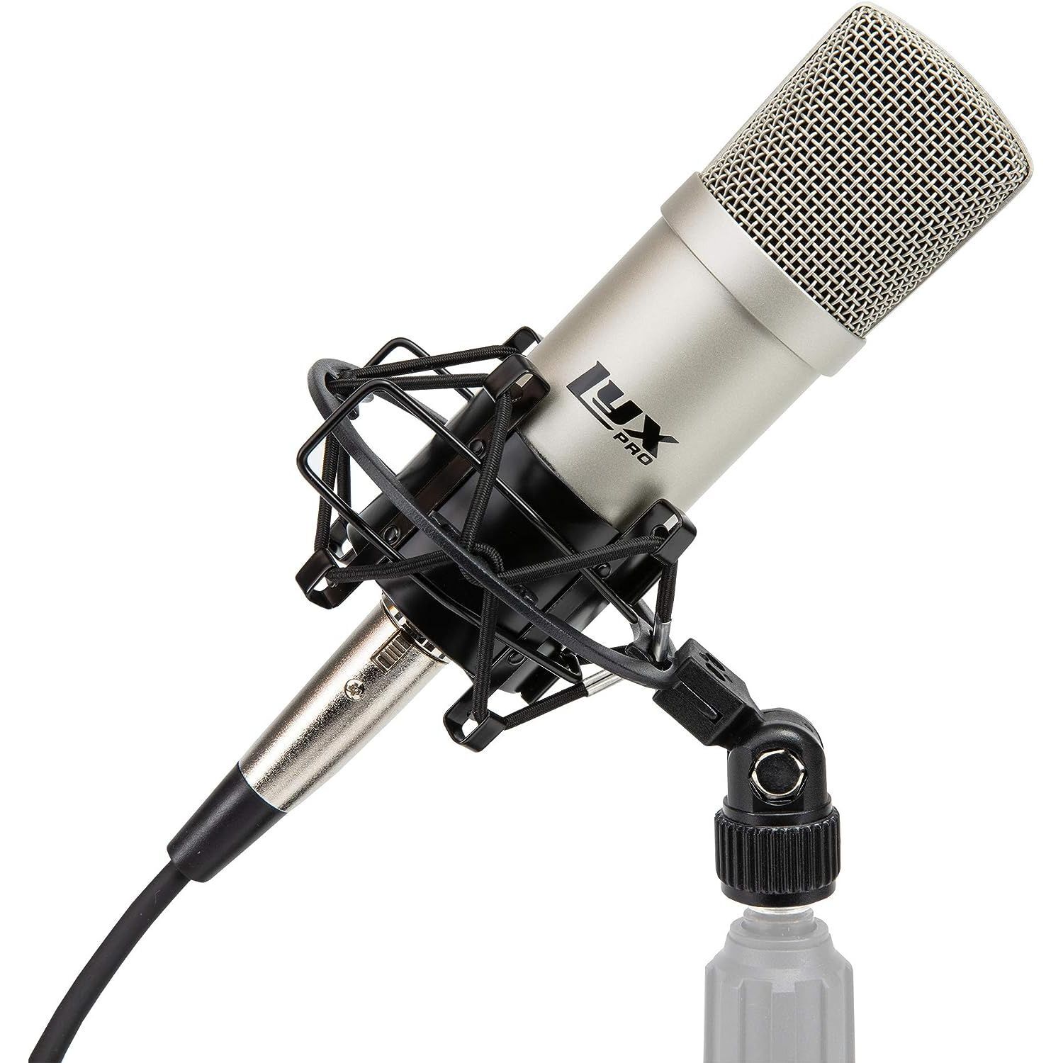 LyxPro Podcast Equipment Kit with Conderser Microphone, Shockmount & XLR Cable