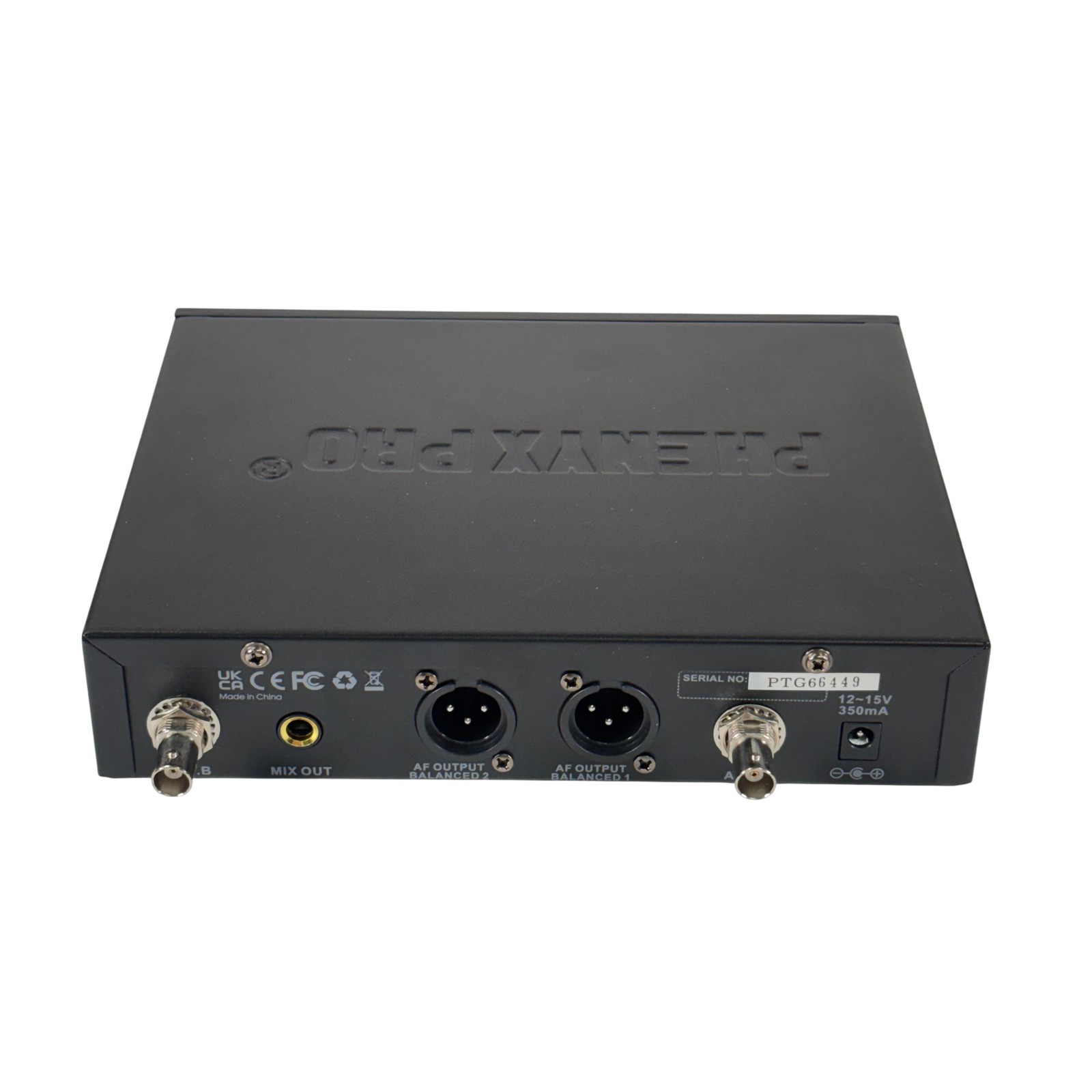Phenyx Pro PTU-71 Dual UHF Auto-Scan Wireless Microphone System
