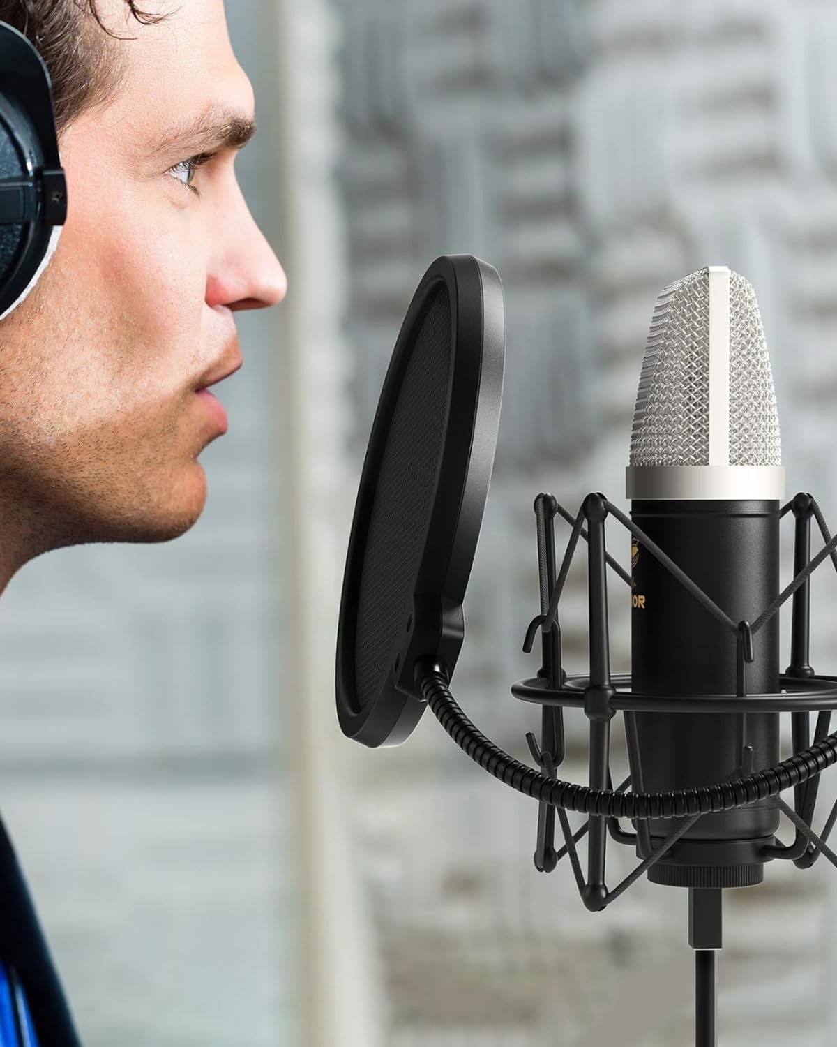 Condenser Microphone 192kHz/24Bit for Podcast Recording, PC Computer Gaming Stre