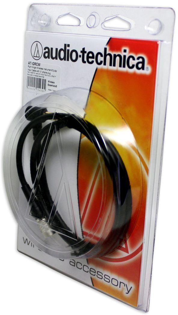 Audio Technica AT-GRCW Body Pack to Right Angle Guitar/Instrument Cable