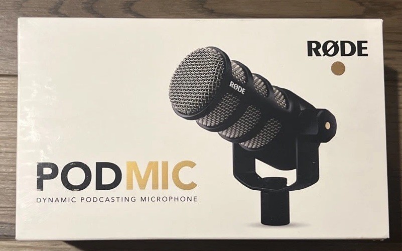 Rode PodMic Dynamic Podcasting Microphone | Brand New Unopened Box