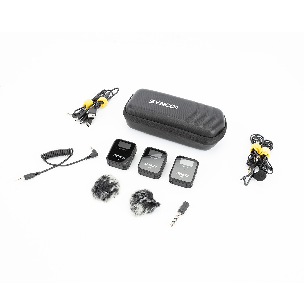 Synco Audio G2-A2 2.4GHz Ultracompact Digital Wireless Microphone System with 2x