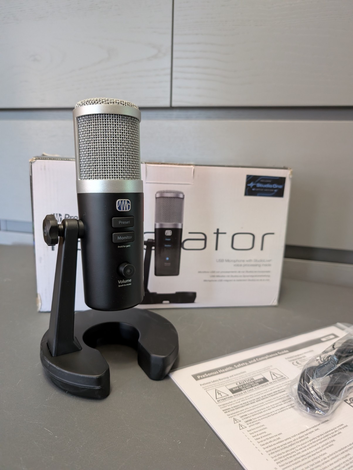 Presonus Revelator USB microphone for streaming + studio, built in DSP effects