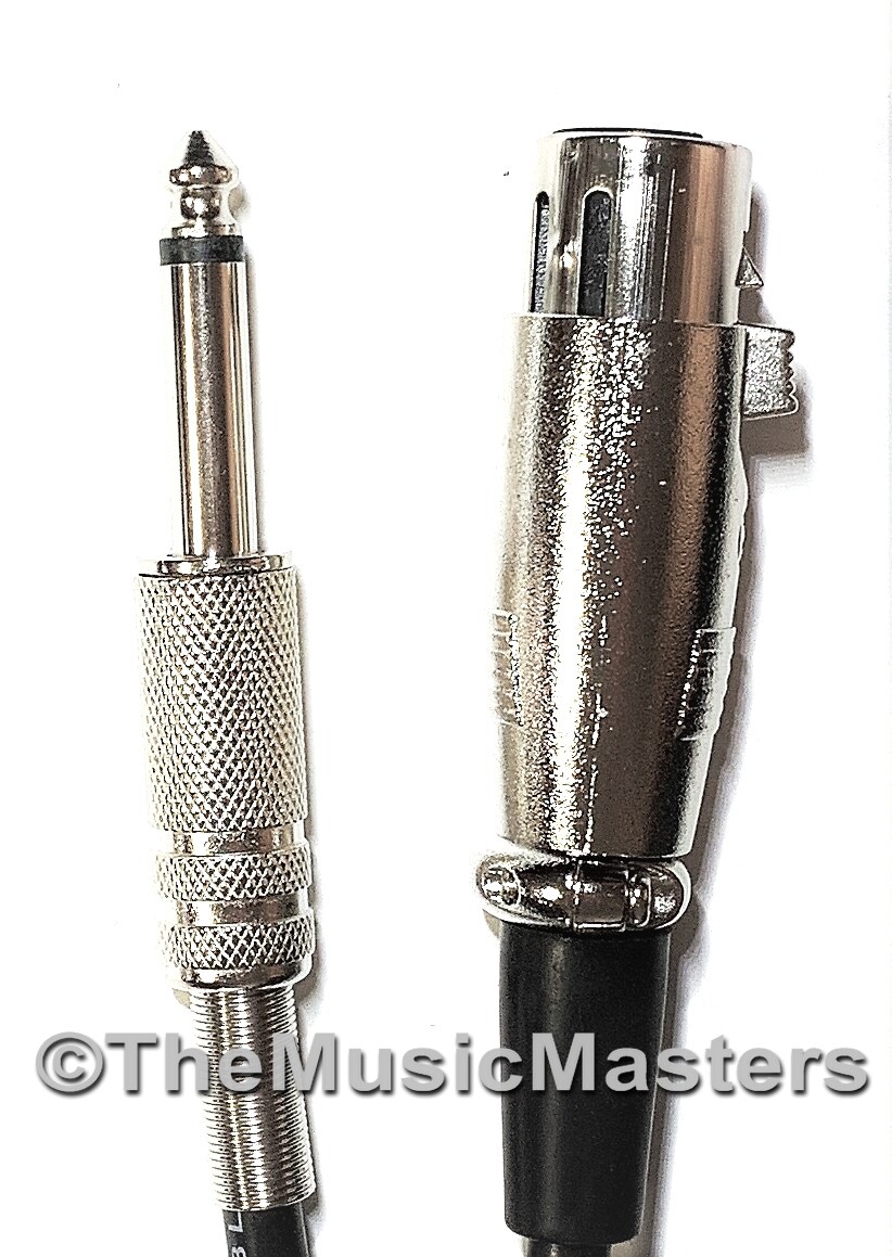 10ft MICROPHONE AUDIO CABLE Standard XLR to 1/4″ Mono Plug Mic Cord Wire VWLTW