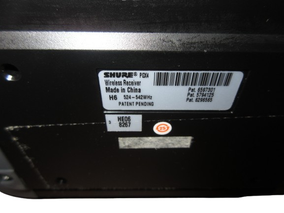 Shure PGX4 H6 Handheld Wireless Microphone System PGX Receiver 524-542MHz