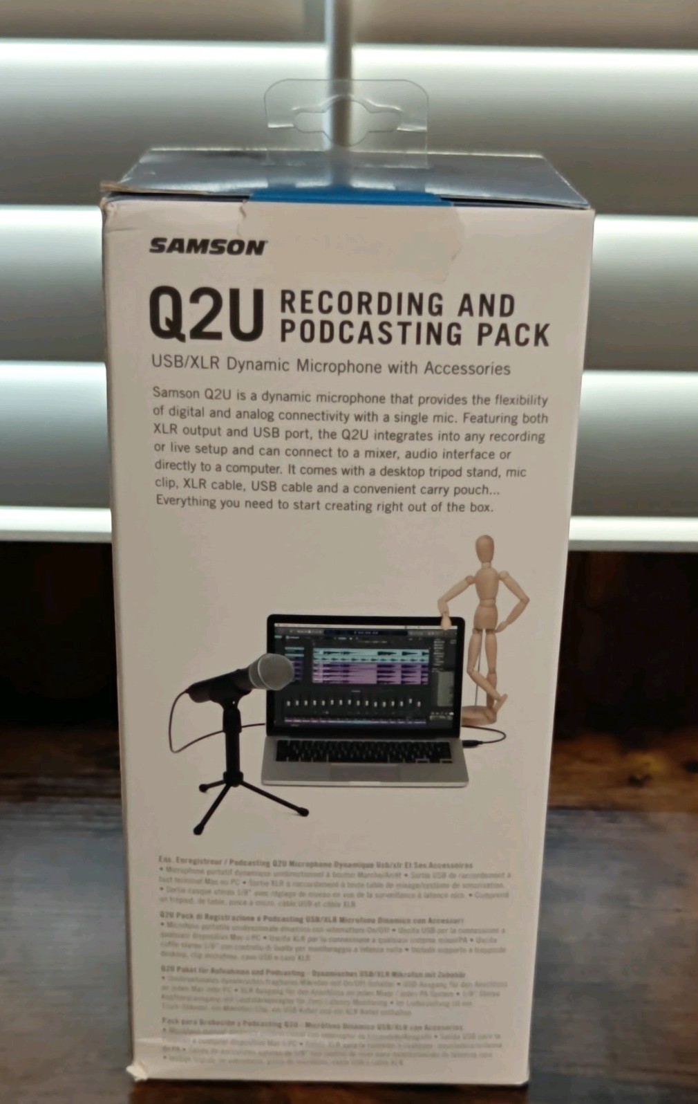 Samson Q2U Microphone Recording and Podcasting Pack (Micro USB B and XLR)