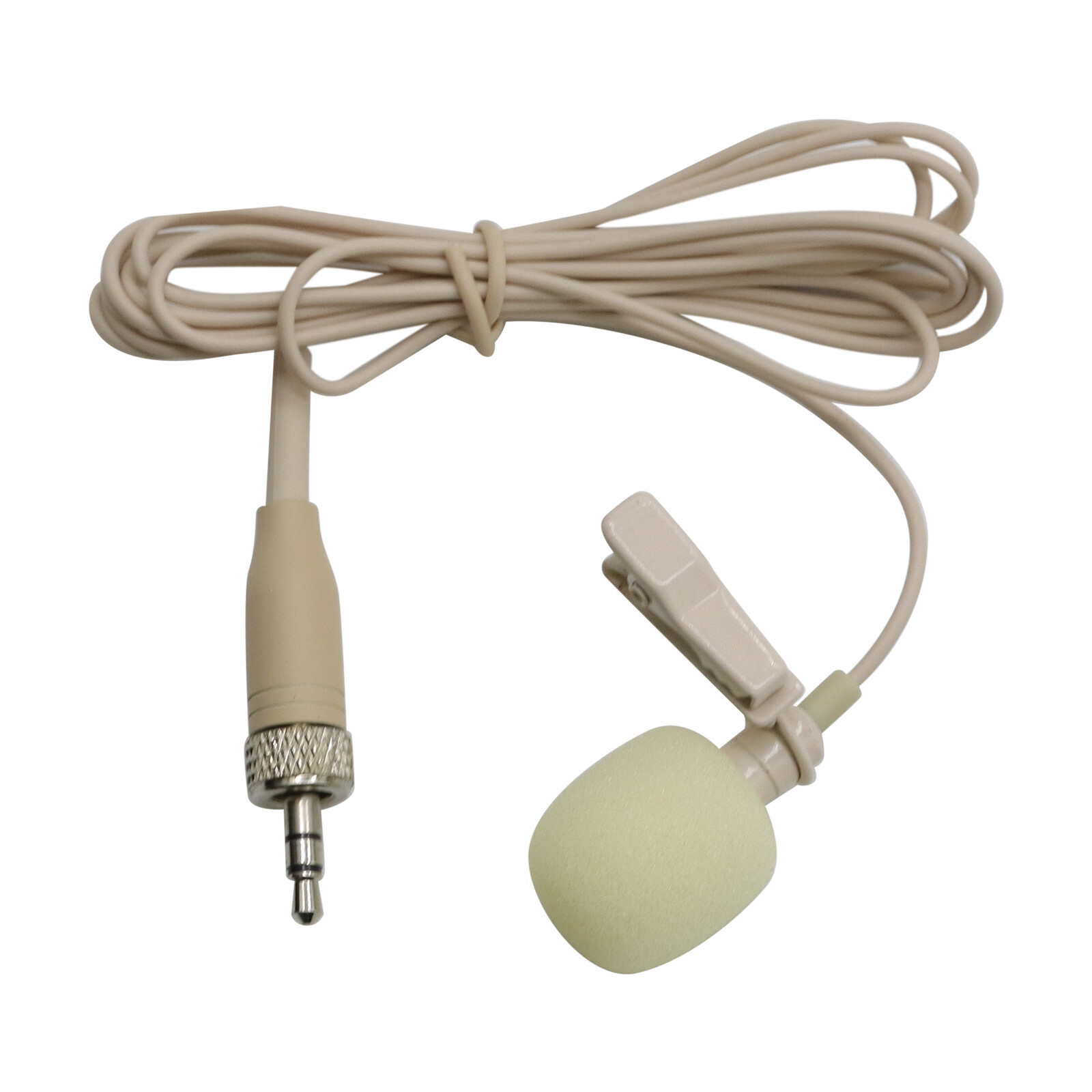Beige ME2 Wireless Clip Lavalier Microphone For Sennheiser EW100 SK100 G2 G3 G4