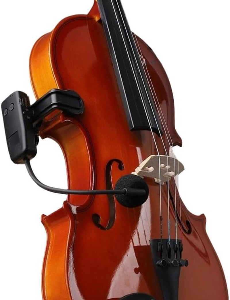 Professional Wireless Violin Microphone, Violin Pickup Clip-On Instrument Microp