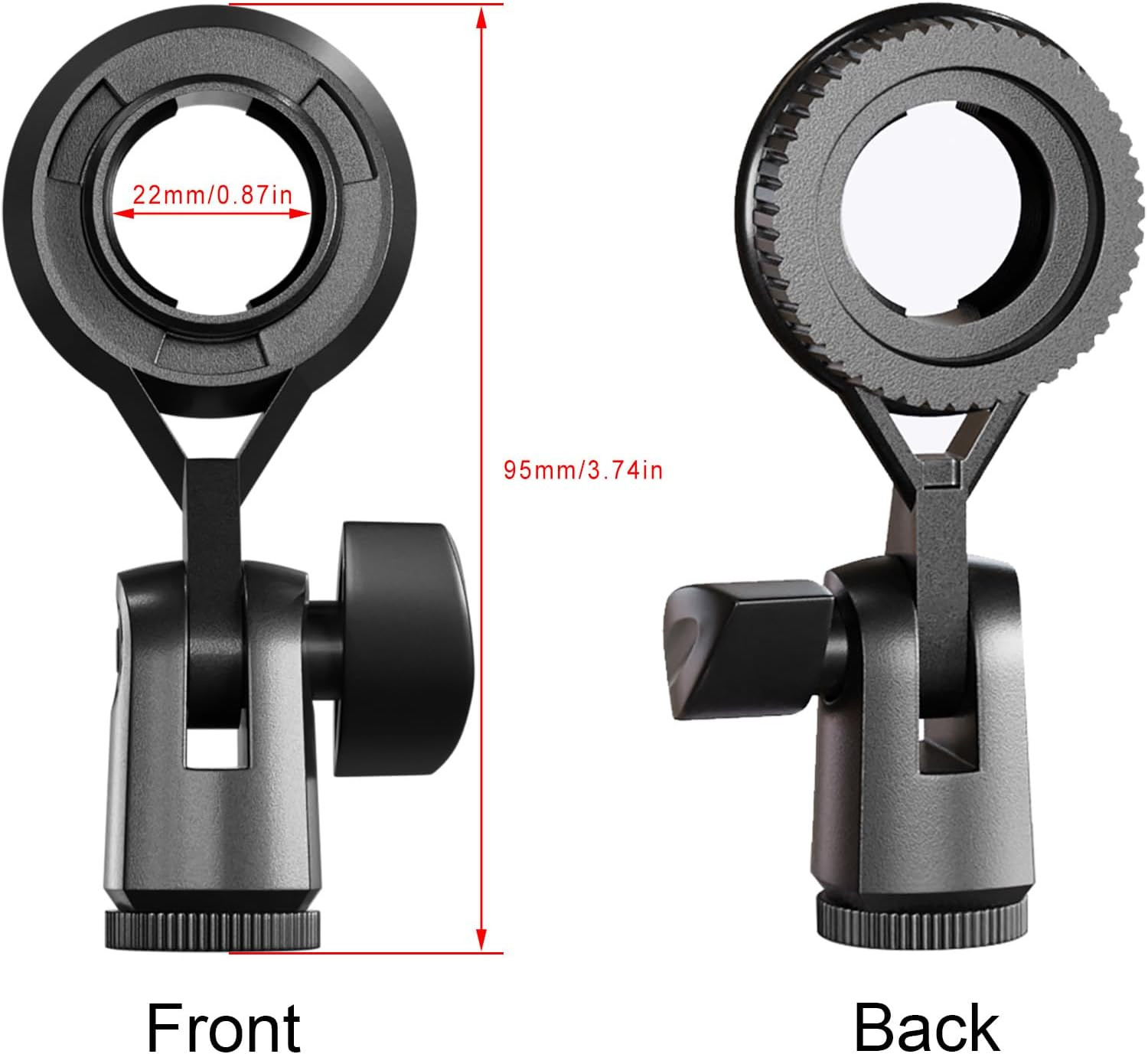 Condenser Microphone Holder Standard Interface Thread Compatible with Stand Devi