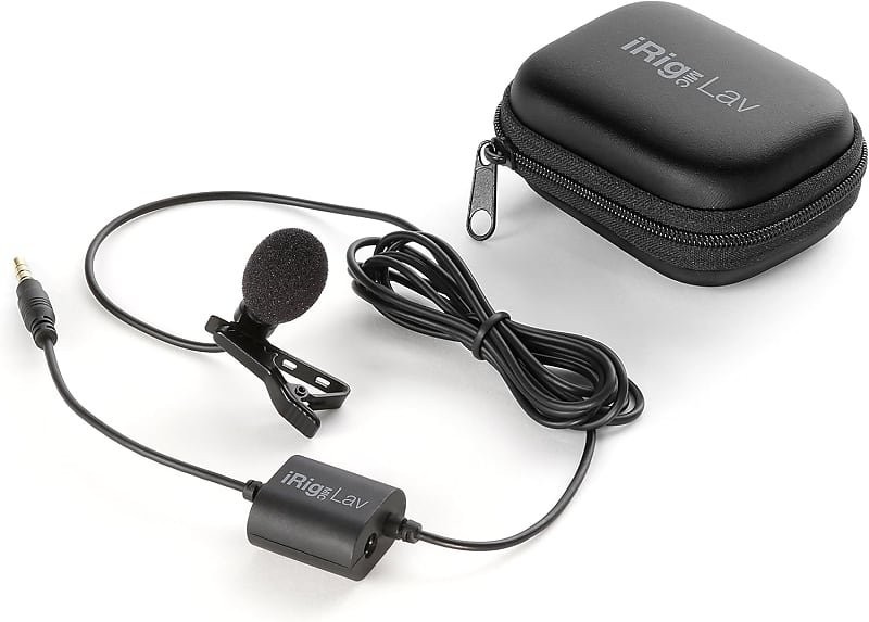 IK Multimedia iRig Mic Lav Compact Lavalier Microphone for Smartphones & Tablets