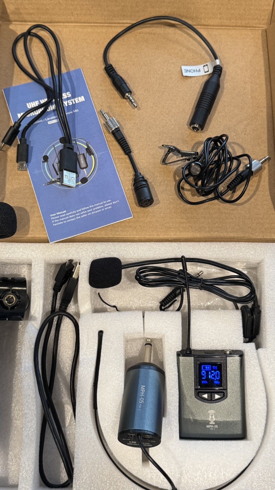 Wireless Headset MPH-05 YM-2 Lavalier Microphone System