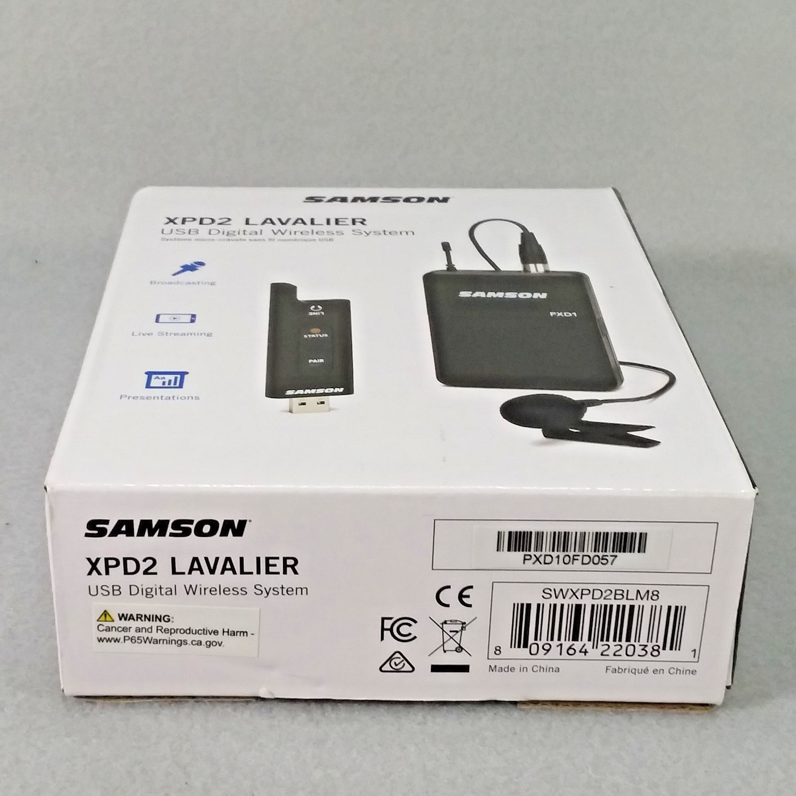 Samson XPD2 Lavalier USB Digital Wireless System SWXPD2BLM8 New In Box