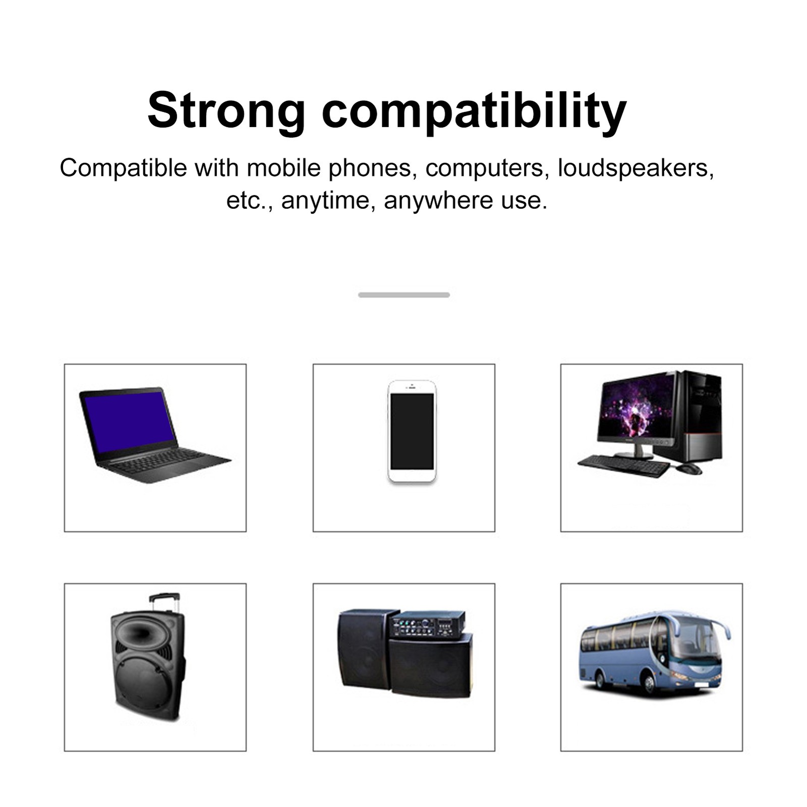 Wireless Microphone 2.4G USB Moving Coil Microphone Cordless Handheld Micro OWJA