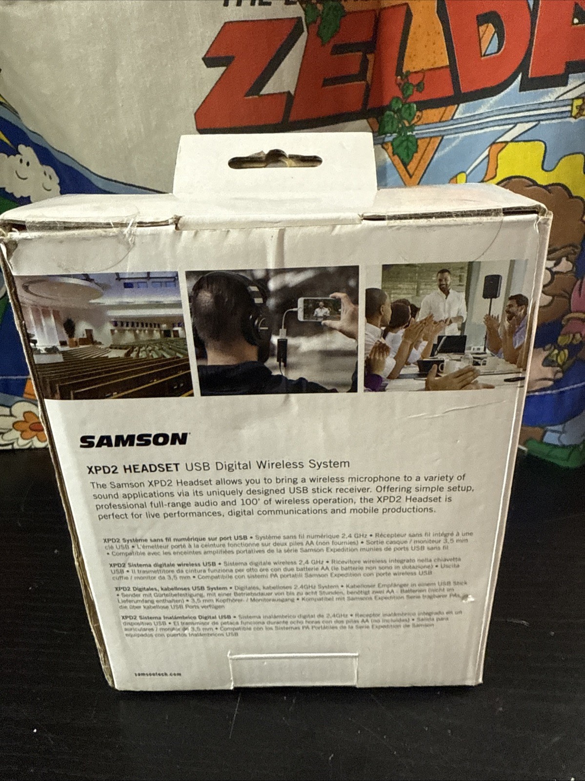 Samson Stage XPD2 Wireless Live Stream Podcast Broadcast Headset Microphone Mic