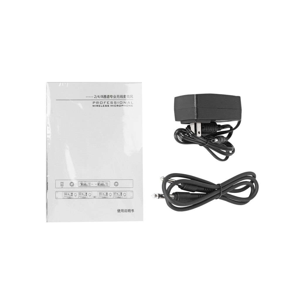 8 Channel Pro Audio Wireless Microphone System UHF 8 Handheld Metal Dynamic Mic