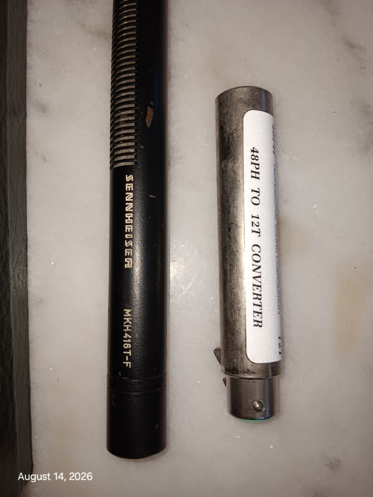Sennheiser Mkh 416 T Shotgun Microphone W 48 Phantom Converter and Case