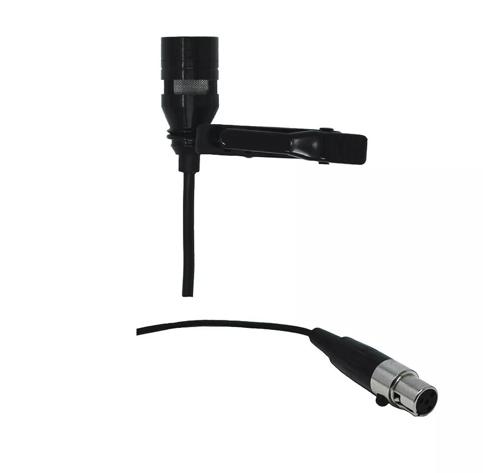 Lavalier Lapel Microphone with 4 pin XLR Connector for Shure wireless
