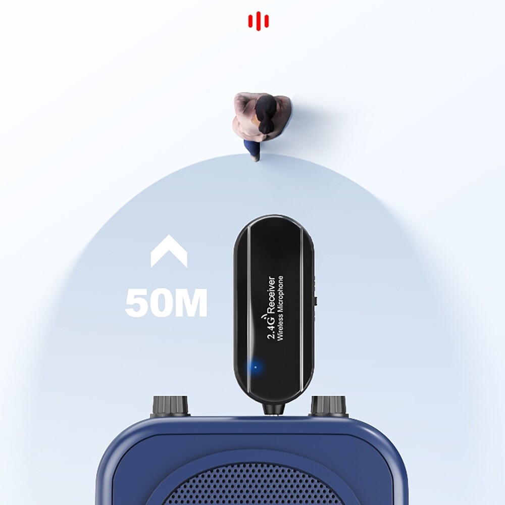 2.4G Wireless Microphone Headset Mic Voice Amplifier Speaker Karaoke Teaching
