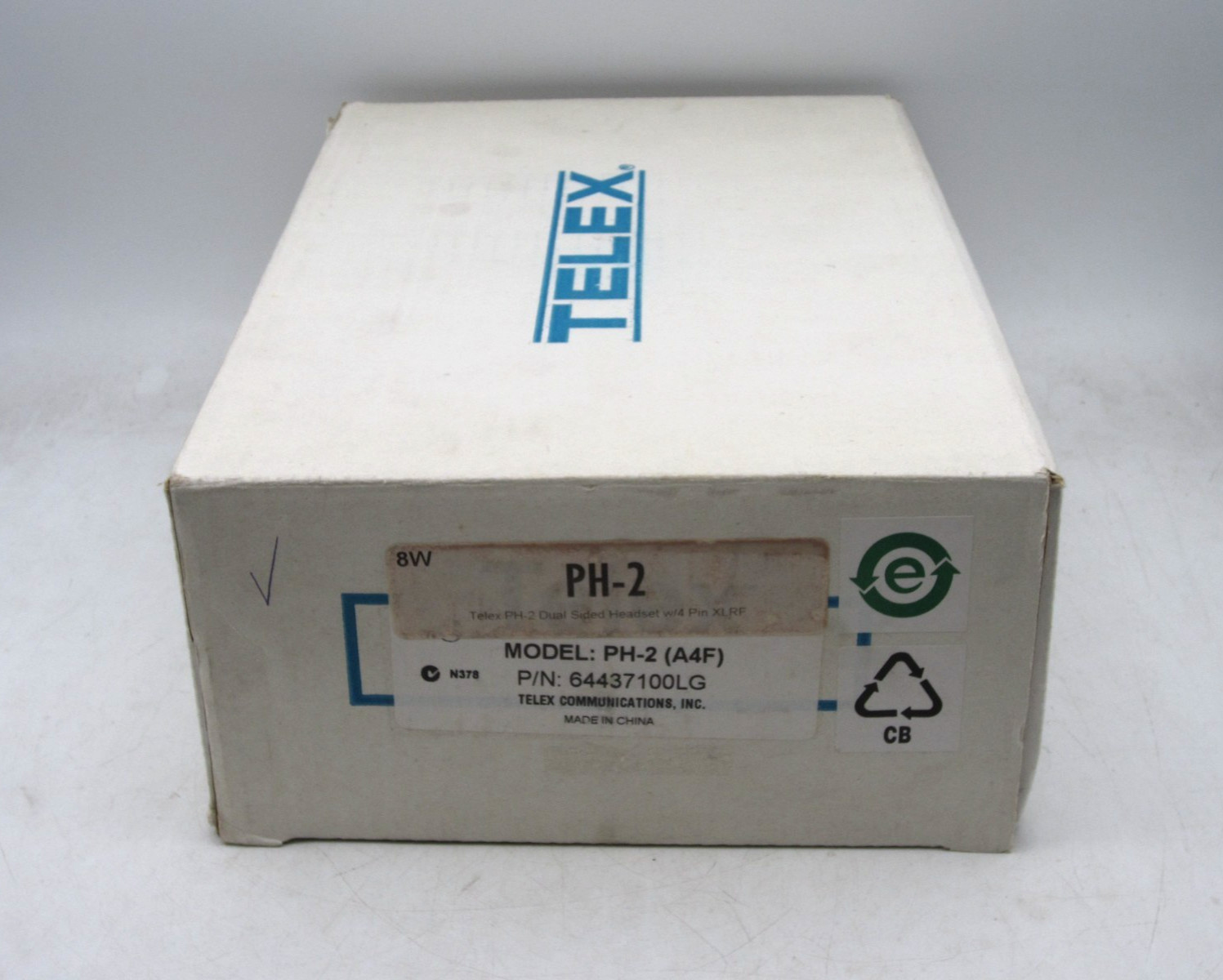 Telex RTS PH-2 Dual Sided Intercom Headset Mic 4-Pin XLR 64437 NOS (3 in stock)