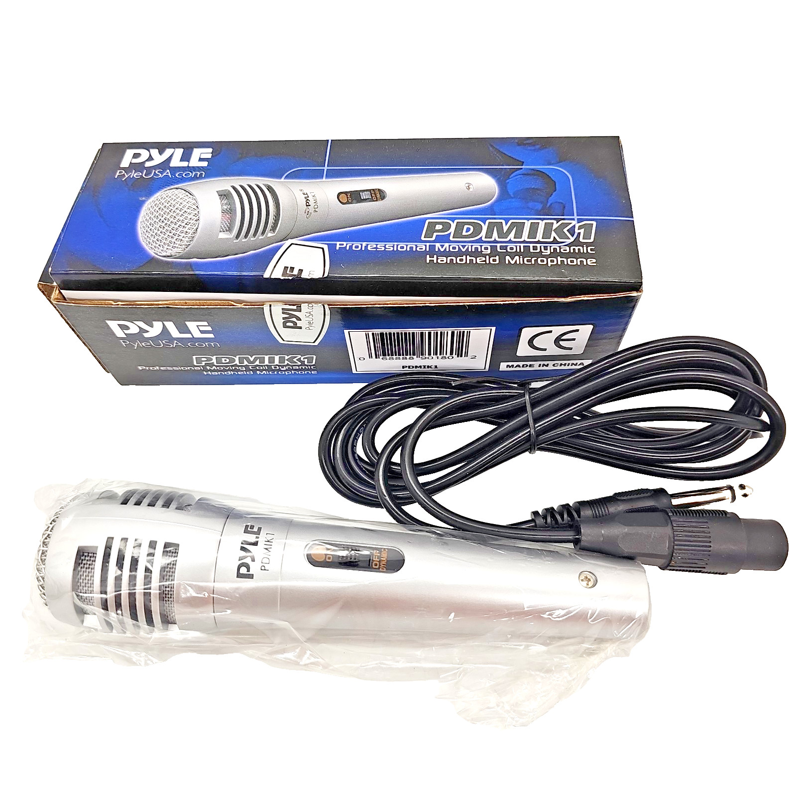Pyle PDMIK1 Professional Moving Coil Dynamic Handheld Microphone Open Box