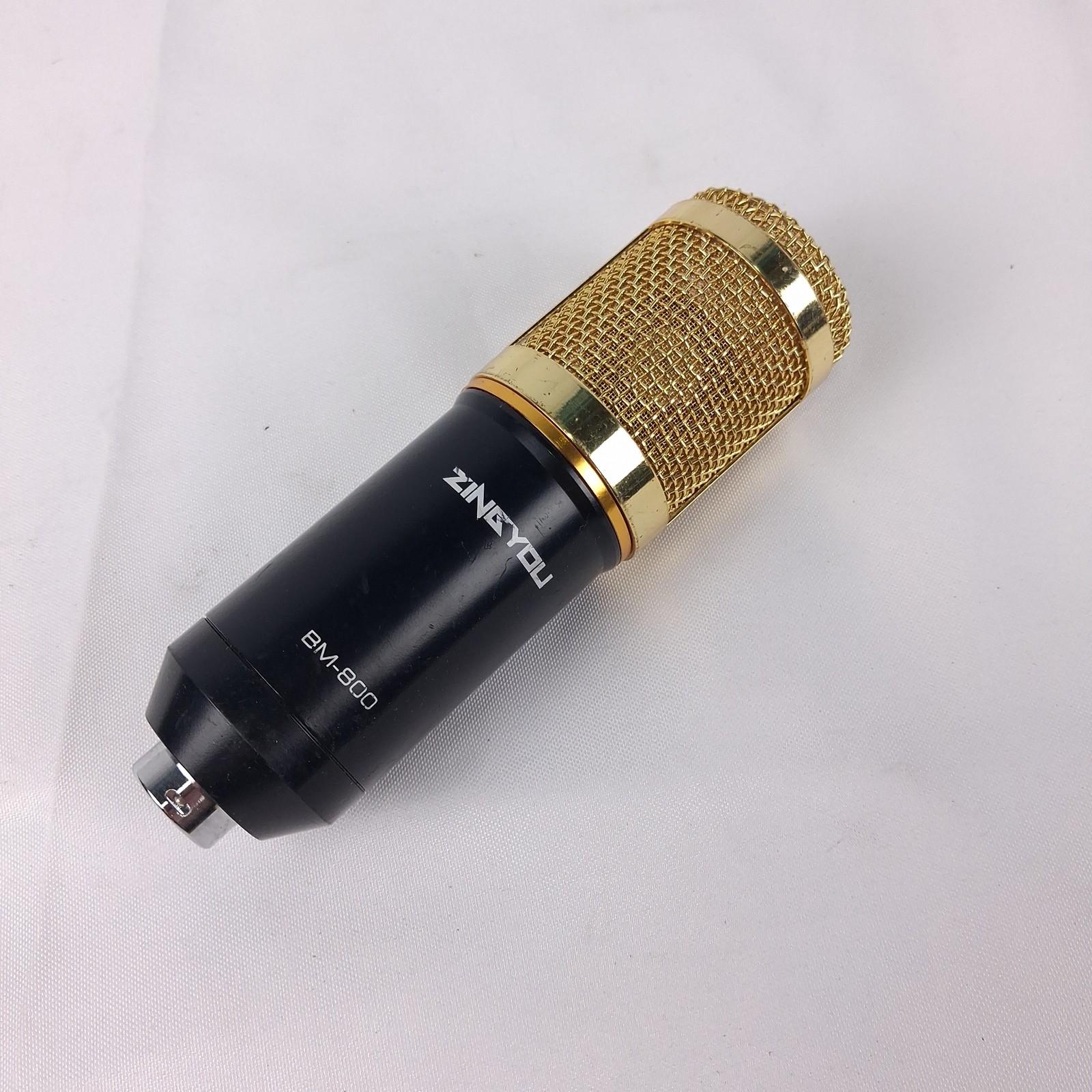 ZINGYOU BM-800 Condenser Microphone Black Gold XLR Studio Vocal Recording