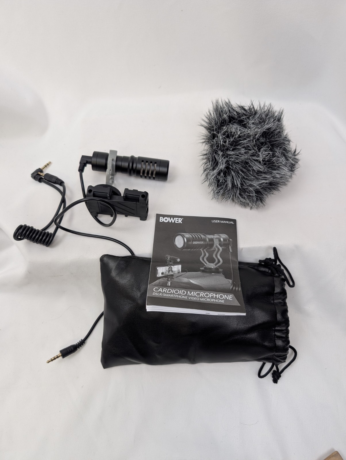 Bower Cardioid DSLR Smartphone Video Microphone Shotgun Mic Vlogging YouTube