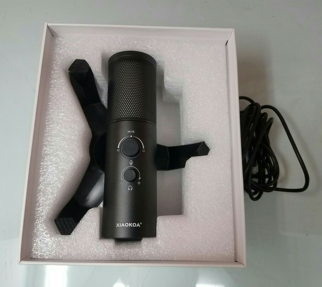 USB RGB Gaming Microphone Streaming Mic for PC,PS4,MAC,Zero Latency Monitoring..