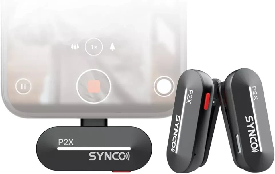 SYNCO 2 Mics Wireless Lavalier Microphone, USB-C Microphones for iPhone N093