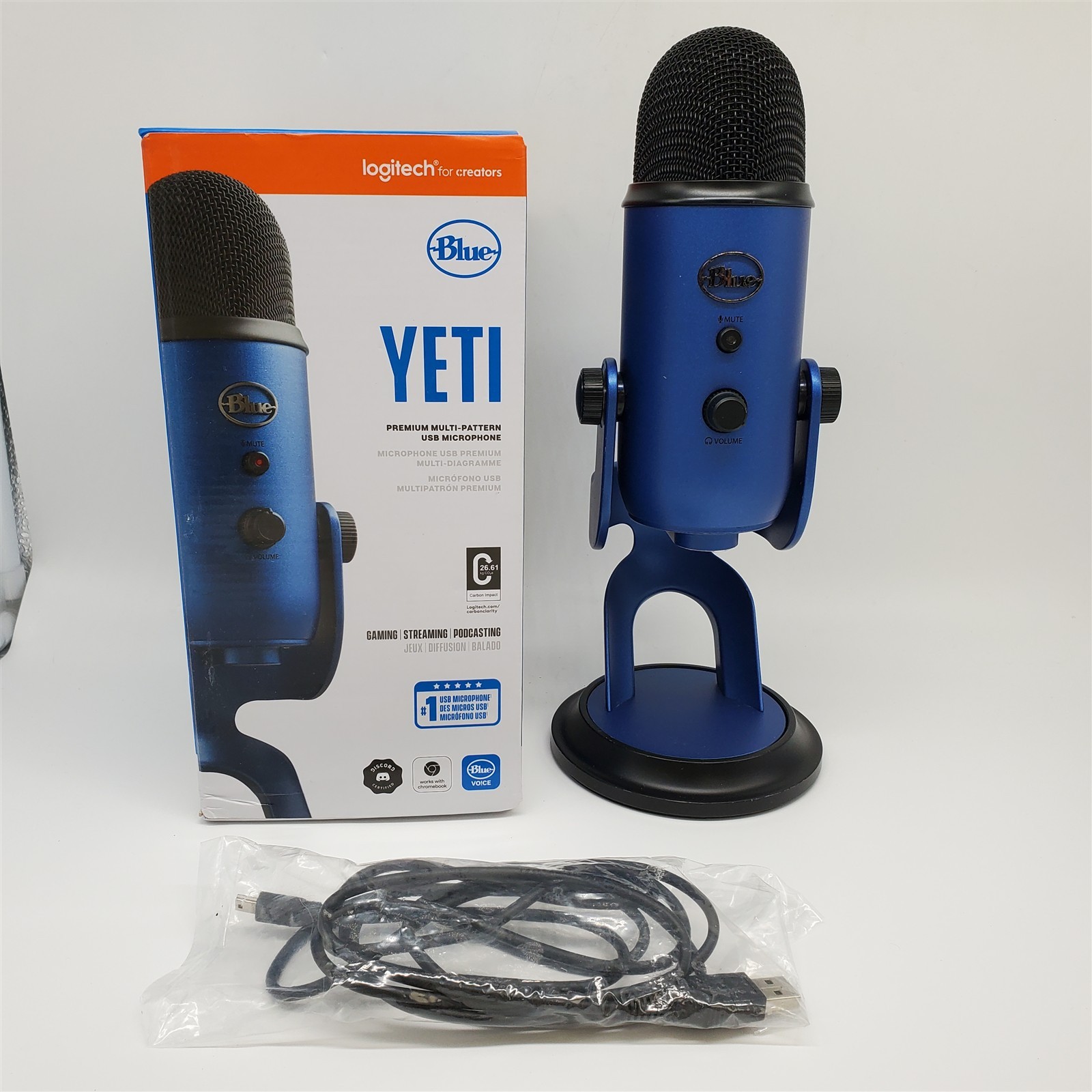 Logitech Yeti Condenser Cardioid Microphone – Blue