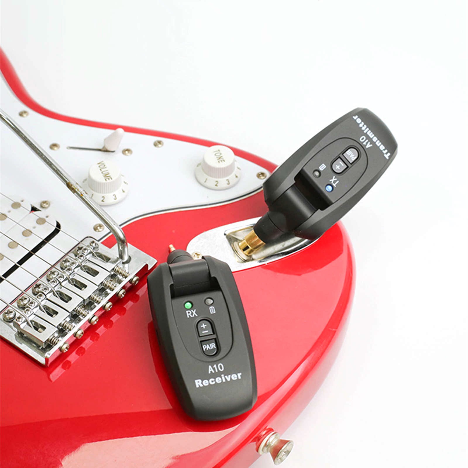 Guitar Wireless Transmitter & Receiver System 100ft 5H Battery 24Bit 48KHz
