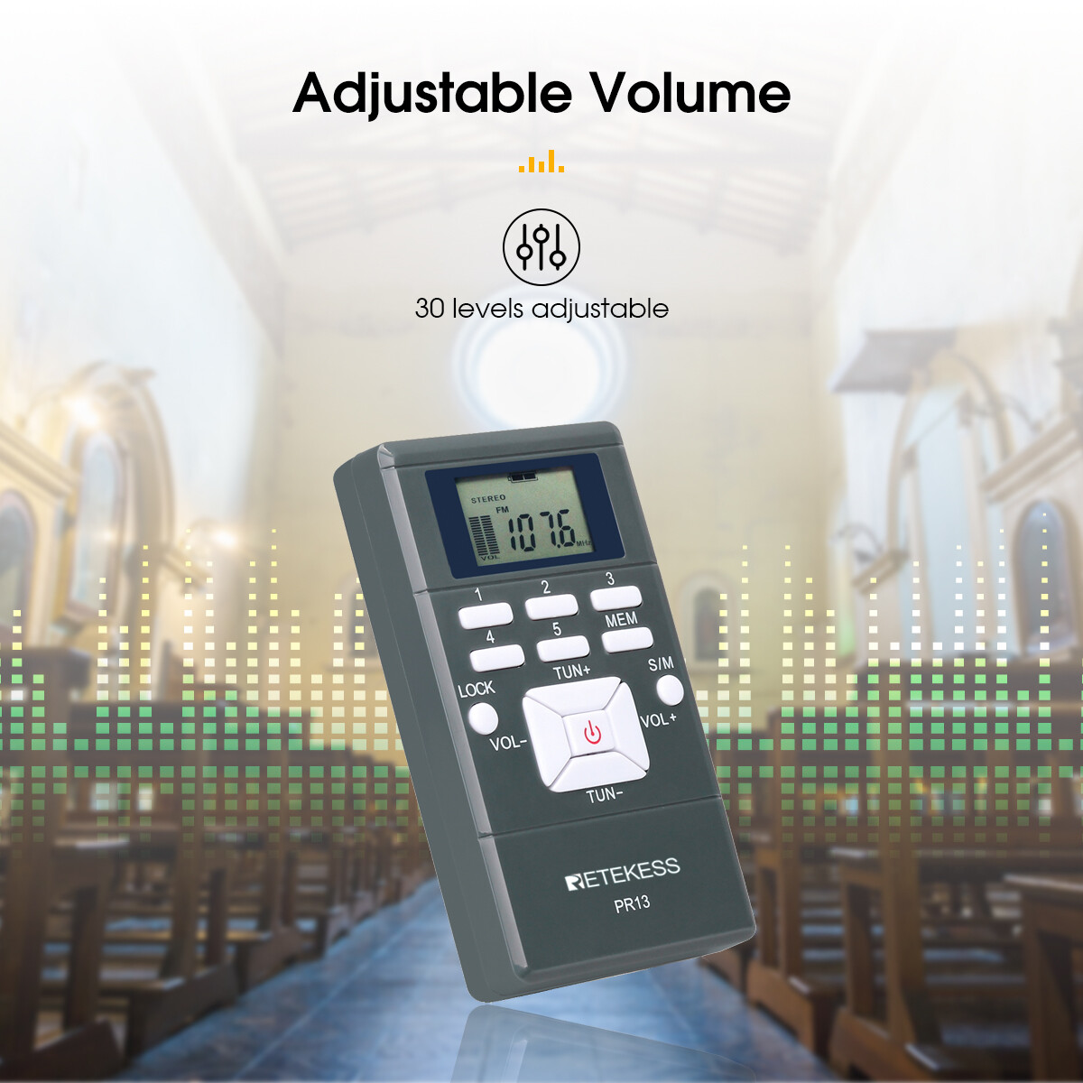 Retekess Tour Guide System Wireless Microphone Transmitter 50 Receiver Church US