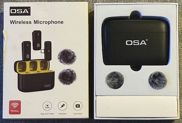 OSA Wireless Lavalier Microphone with Charging USB Type C