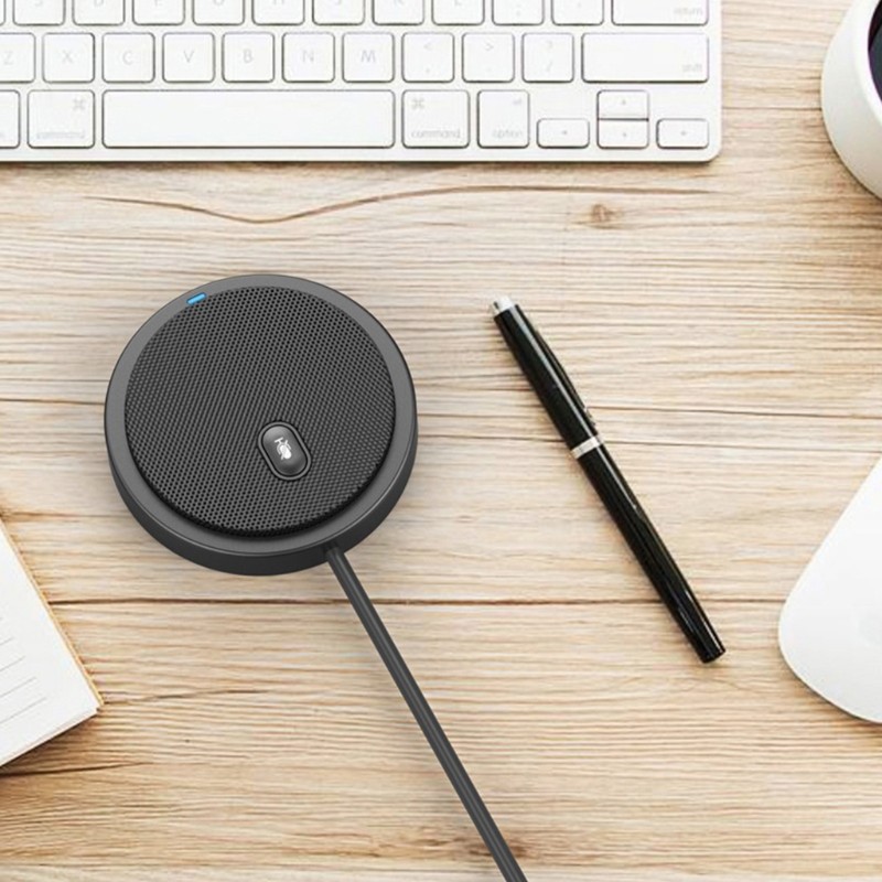 Usb Omnidirectional Microphone 360° Pickup Voice Call Video Conference Webcast