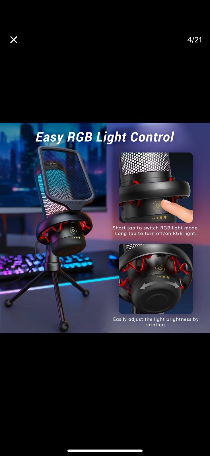 TONOR MICROPHONE LED TC-310