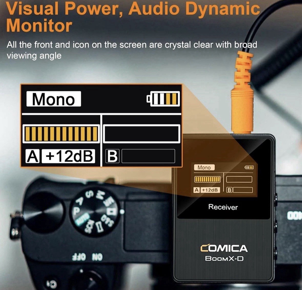 comica Wireless Lavalier Microphone, BoomX-D2 2.4G Compact Wireless Lapel Mic…