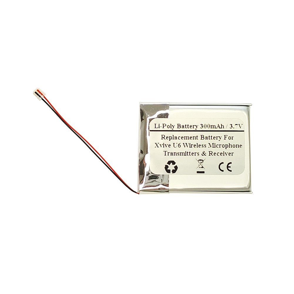 Battery for Xvive U6 Wireless Microphones Transmitters & Receiver, AHB452730