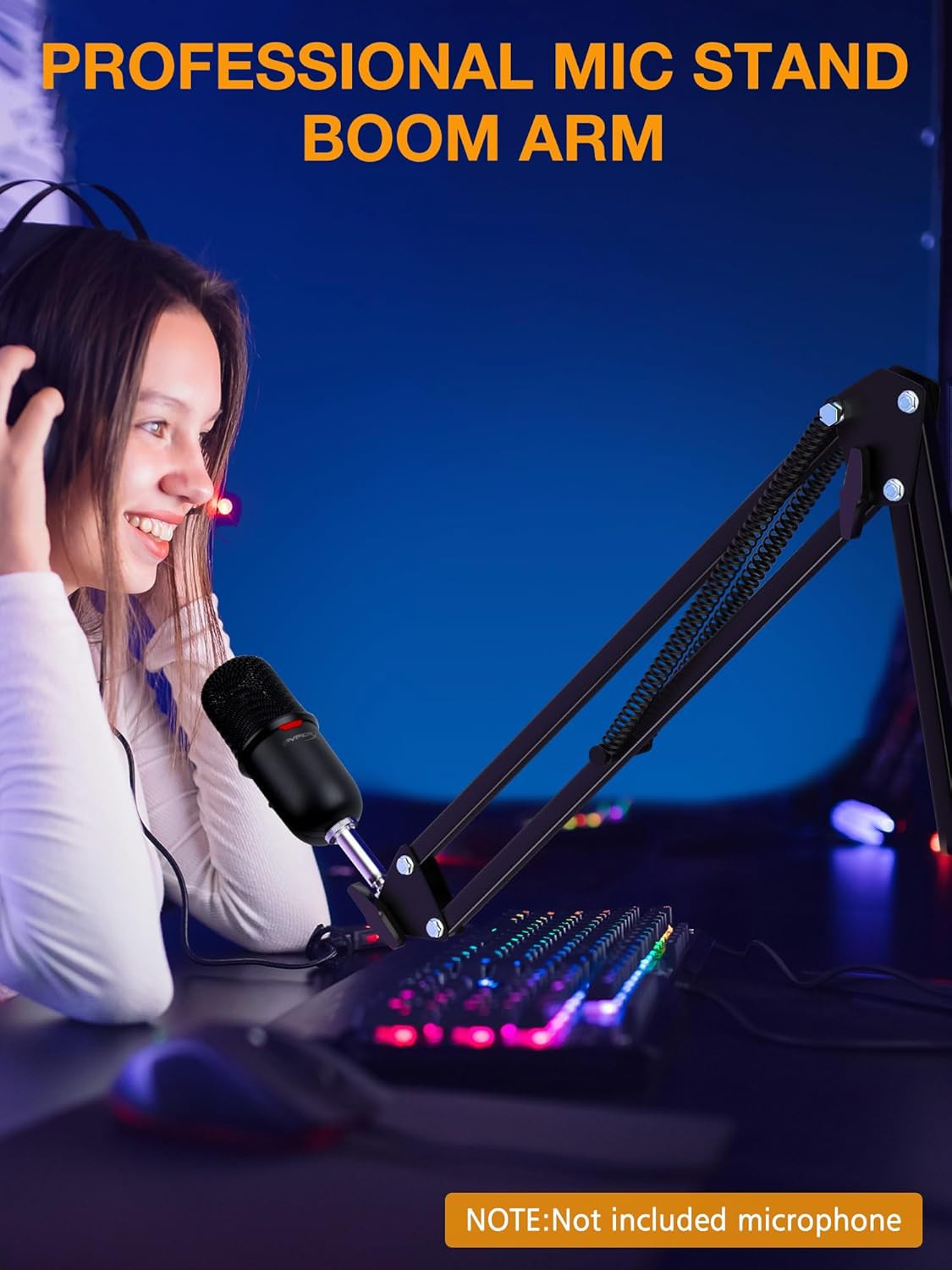 Quadcast Boom Arm, Mic Arm for Blue Yeti Hyperx Quadcast Solocast Fifine AM8 and