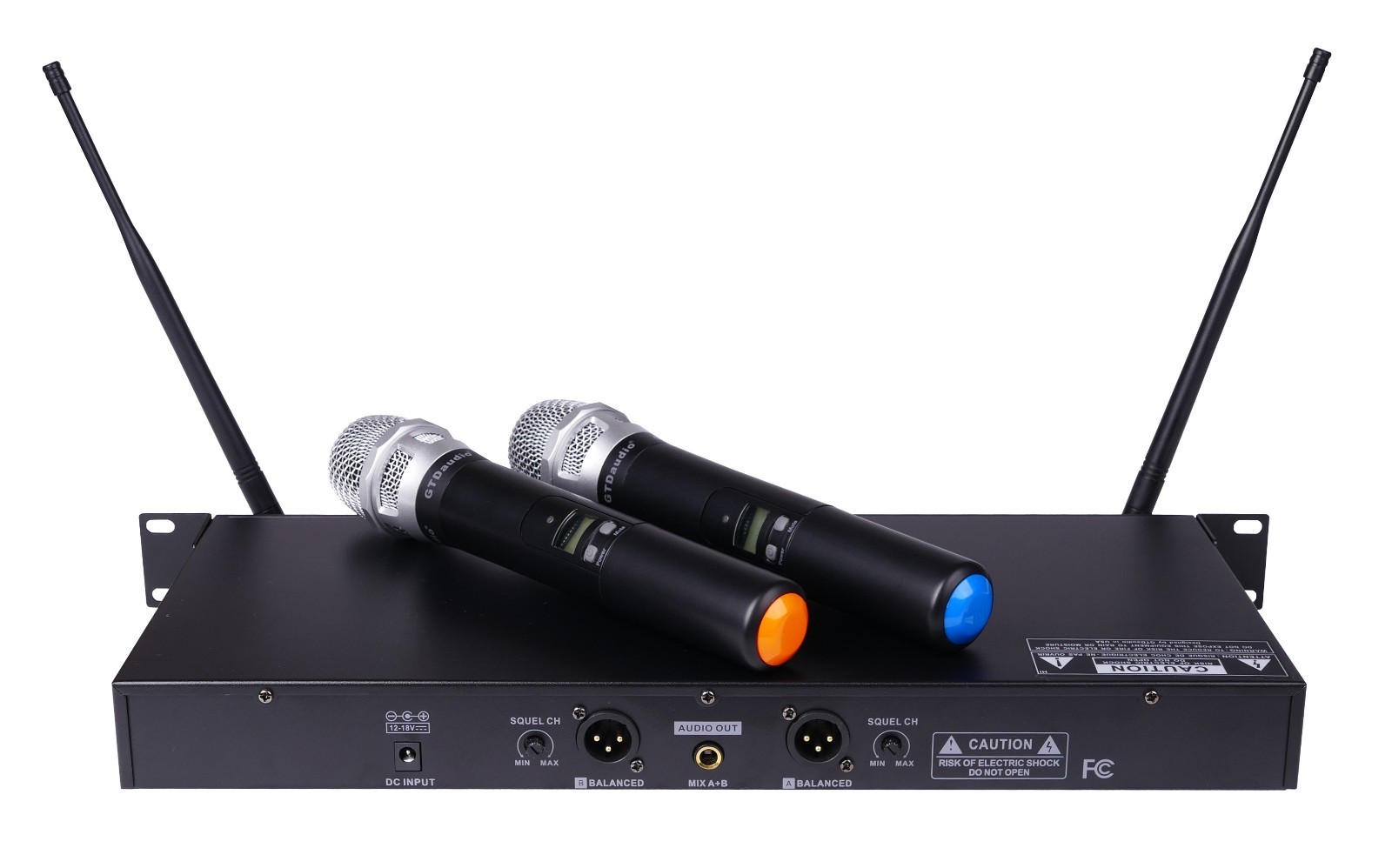 GTD Audio 2×100 Channel UHF Wireless Hand Held Microphone Mic System 622H