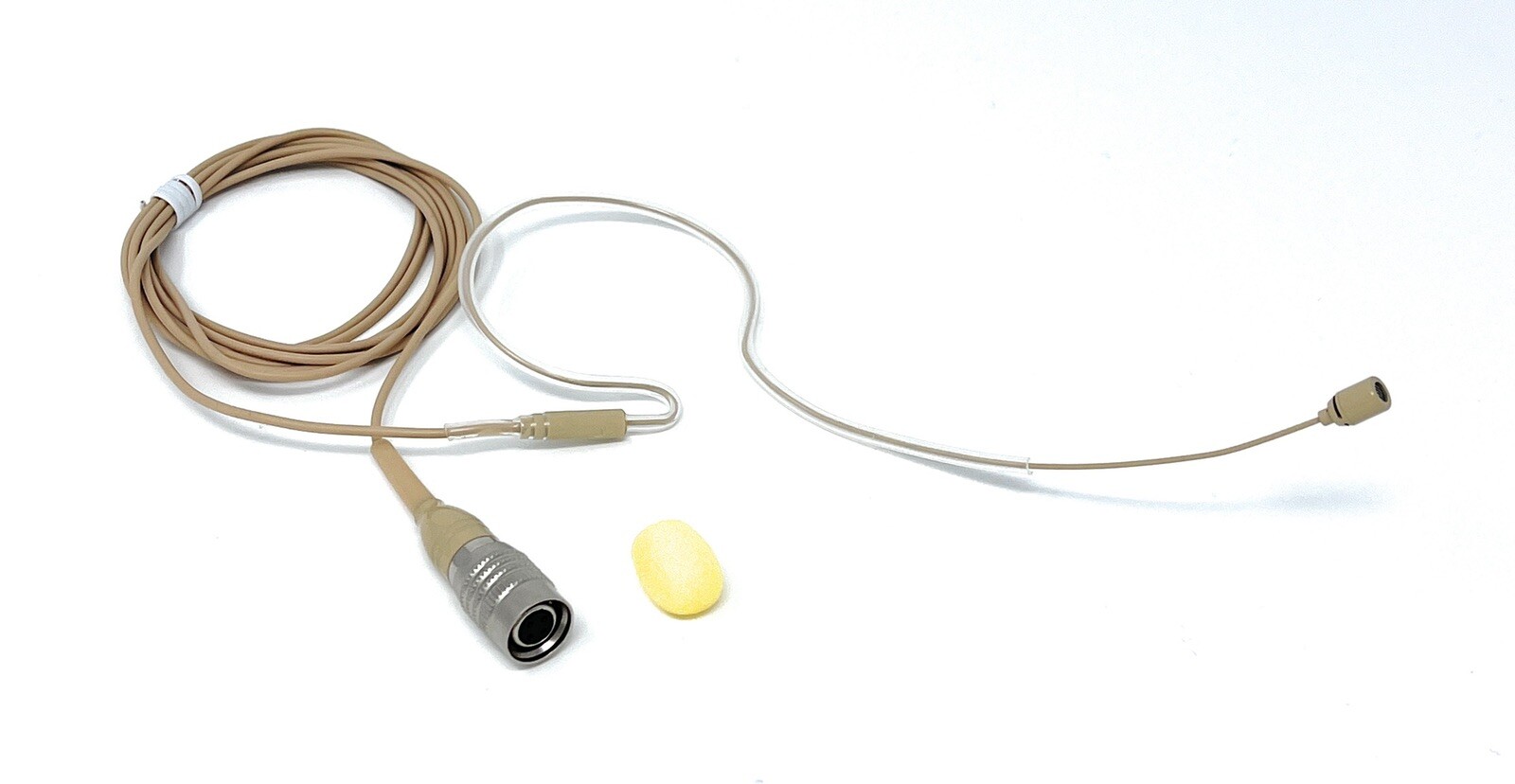 Beige Headset Microphone Omnidirectional Mic for Audio Technica Hirose 4Pin AT4