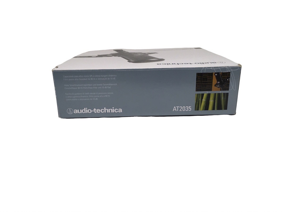 AUDIO-TECHNICA AT2035 CARDIOID CONDENSER MICROPHONE BLACK IN BOX (EPJ030824)