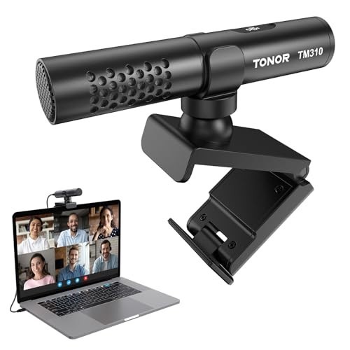 TONOR TC310+ USB Gaming Microphone Boom Arm RGB Mic PC Twitch Streaming Black