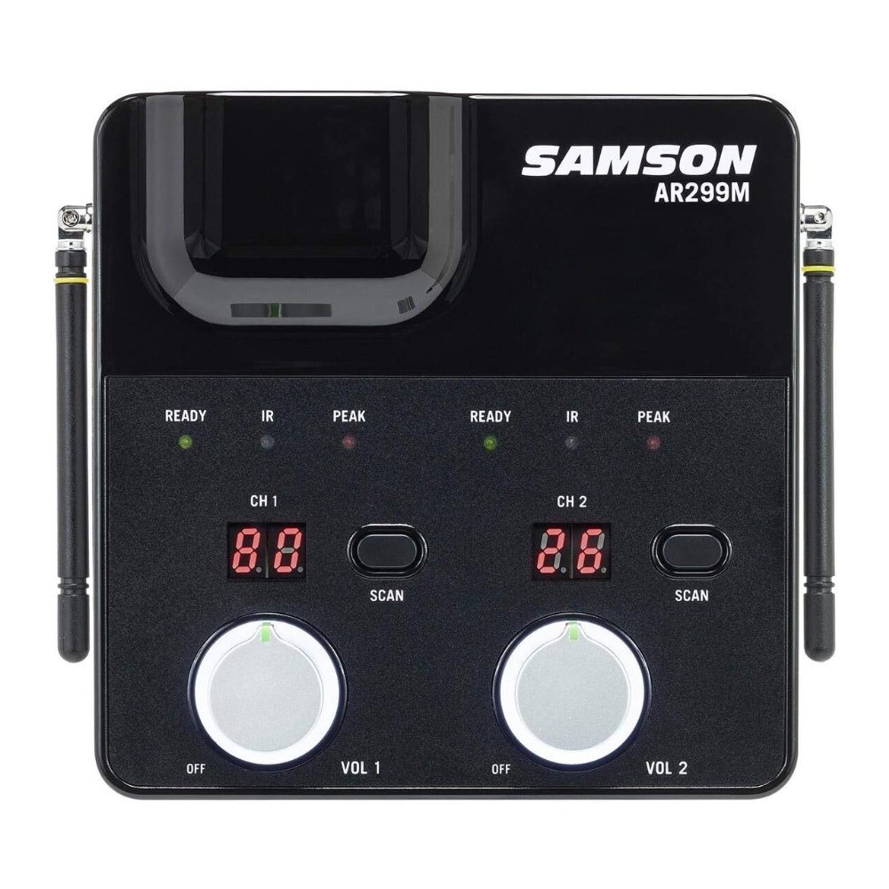 Samson Concert 288m Dual Handheld Wireless System w/ Tabletop Receiver (D Band)