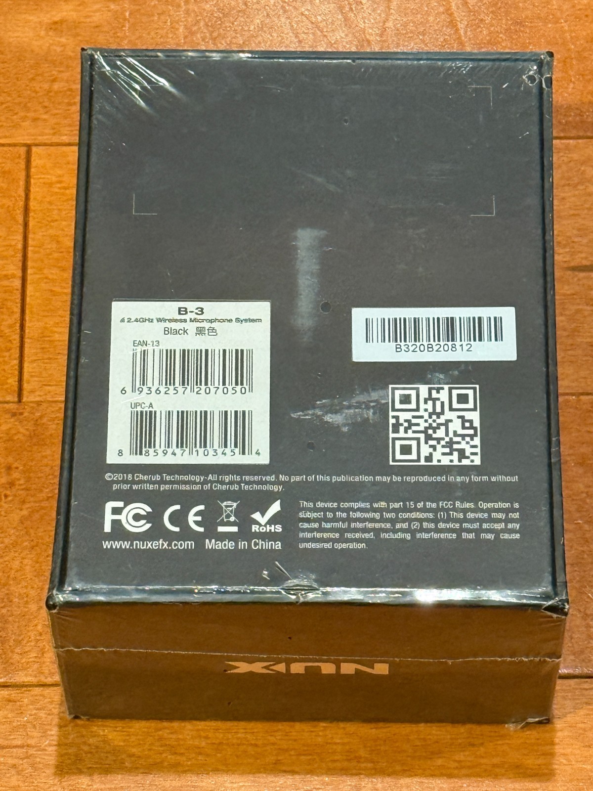 NUX B-3 2.4GHz wireless microphone system NEW SEALED