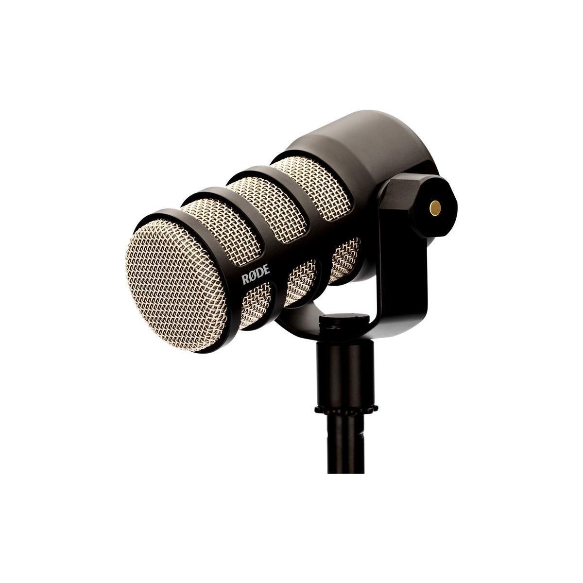 Rode 2x PodMic Dynamic Podcasting Microphone w/Broadcast Arm, Headphones, Cable