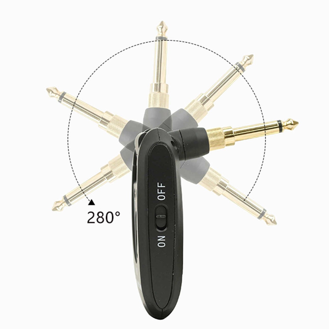 Guitar Wireless Transmitter & Receiver System 100ft 5H Battery 24Bit 48KHz